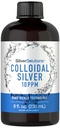 Carlyle Colloidal Silver | 10 PPM | 8 oz (236 mL) | Nano Silver Technology Solutions | Vegetarian, Non-GMO, & Gluten Free Supplement