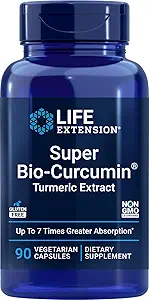 Επέκταση ζωής Super Bio-Curcumin Turmeric Extract 400mg, 90 Veg Caps - Κάψουλες χορτοφάγων - Μη ΓΤΟ - Εξαιρετικά απορροφήσιμα