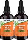NOW Συμπληρώματα, Propolis Plus εκχύλισμα υγρού με σταγονόμετρο, βοτανικό συμπλήρωμα, 2-Ounce (πακέτο του 2)