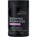 Sports Research Evening Primrose Supplement from Cold Pressed Oil - Softgels for Women’s Health & Skin Health - Gluten Free & Non-GMO GLA - Υψηλή ισχύς 1300mg, 30 Count