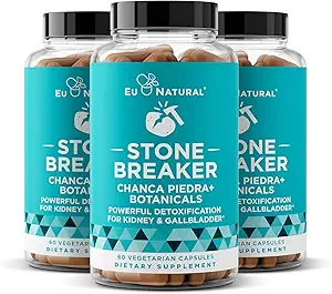 Chanca Piedra Stone Breaker 3-Pack Bundle – Φυσικός Διαλυτής, Kidney Cleanse & Gallbladder Supplement – Αποτοξινώστε την ουρική αρθρίτιδα, Flush Προσμείξεις, σαφές σύστημα – 180 κάψουλες