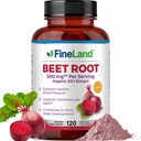 FineLand Beet Root Capsules 20:1 Extract - Blood Pressure Support - Immune System, Circulation & Heart Health Support – Non GMO, 120 Vegan Capsules, Made in USA