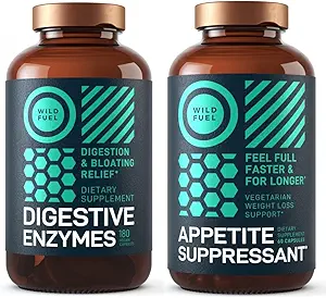 WILD FUEL Digestive Enzyme και Suppressant Diet Support Bundle