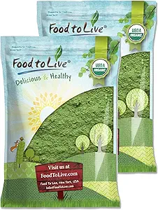 Βιολογικά SuperGreens Powder Blend, 12 Λίρες - Μικτή Kale, Moringa, Spirulina, Wheatgrass Powders. Μη-ΓΤΟ, Καθαρός, Βέγκαν, Μπαλκ. Πλούσια σε Αντιοξειδωτικά, χλωροφύλλη. Τέλεια για χυμούς, smoothies, ψήσιμο