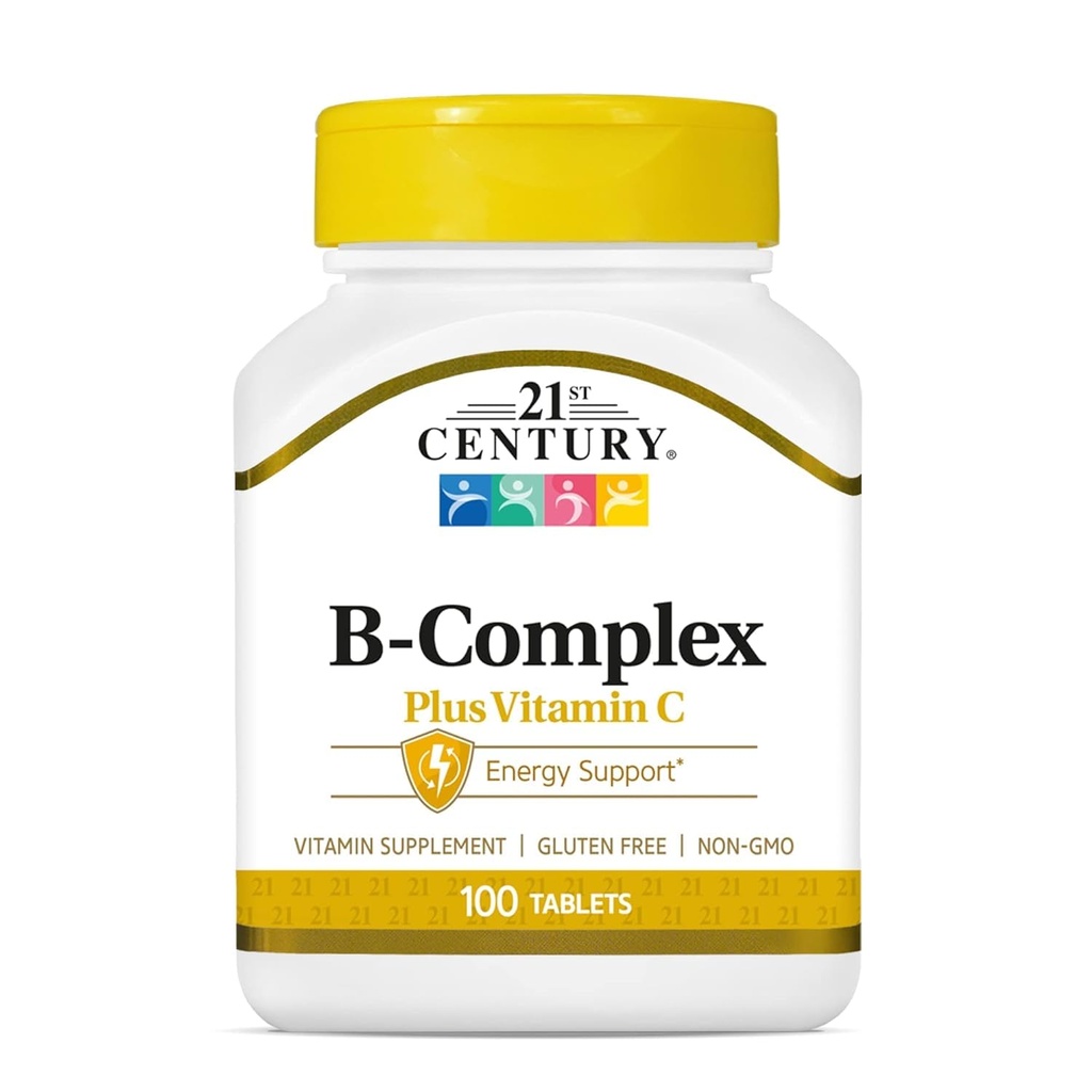 21st Century Healthcare, B Complex Plus Vitamin C, δισκία 100 Count (Pack of 1)