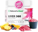 Liver 360 - Liver Cleanse Detox & Repair Powder with Milk Thittle, Turmeric & Artichoke Extract Fruit Punch Flavor – 30 Σερβιέτες