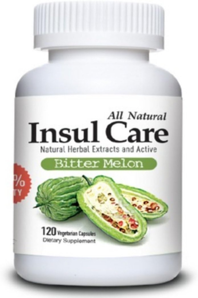 Insul Care Bitter Melon Natural Herbal Extracts (10:1) Active 500mg 120 Κάψουλες Made in USA