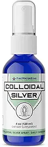 FWS Colloyal Silver Spray - 4 oz - Clear Silver - 50 ppm - 99,99% Pure Silver - Καθημερινή Ανοσολογική Υποστήριξη