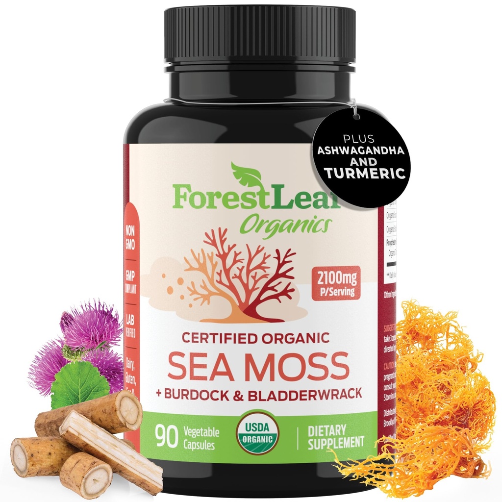 ForestLeaf Organic Irish Sea Moss Capses 