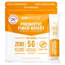 GoBiotix Fiber Supplement Powder with Prebiotics for Digestive Health and GLP-1 Support, Soluble Fiber for Gut Health & Debloat, Keto, Vegan, Gluten & Sugar Free, 20 υπηρεσίες (Ταξίδι)