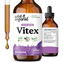 Βάμμα Wild & Organic Vitex - Συμπλήρωμα Vitex Chasteberry για γυναίκες - Εκχύλισμα υγρού δέντρου chaste Berry για καλή διάθεση - Vegan, ζάχαρη & αλκοόλ-ελεύθερος βότανο σταγόνες - 4 fl oz