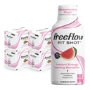 Freeflow Fit Energy Shots, Watermelon Rush, Natural Caffeine Boost με L-θεανίνη, Ginseng, Βιταμίνες, Πρεβιοτικά, Ηλεκτρόλυτα (24 Count, 2oz Shots)