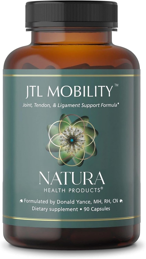 Natura Health Products JTL Mobility Supplement - Υποστηρίζει την υγιεινή κοινή λειτουργία, κινητικότητα και άνεση - με κολλαγόνο, θειική γλυκοζαμίνη, θειική χονδροϊτίνη και λευκή ιτιά (90 κάψουλες)