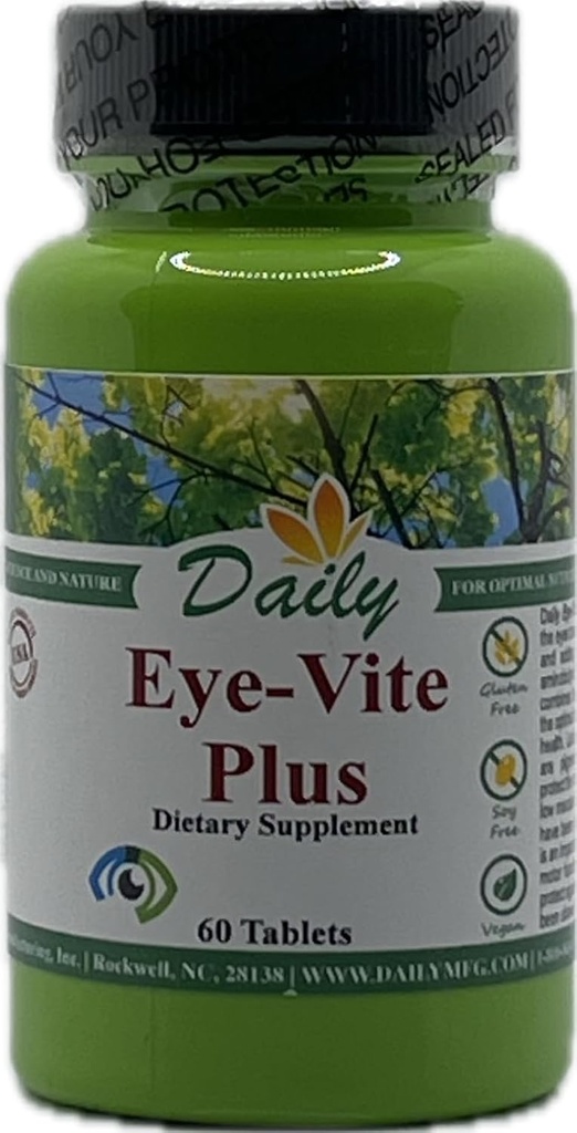 Daily Manufacturing Eye-Vite PlusTM (Vitamin's A, C, E, Zinc, Gamma Aminobutyric Acid (GABA), Lutein, Zeaxanthin & Bilberry)