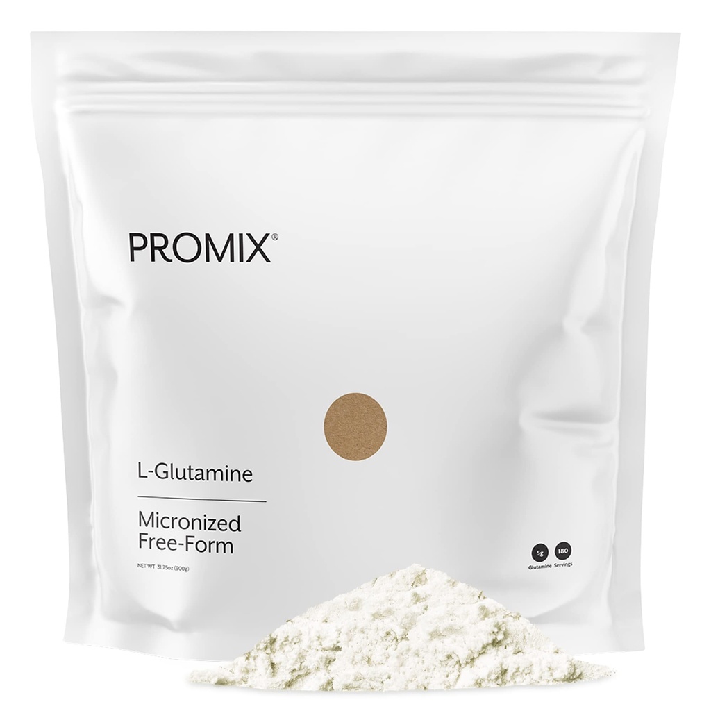 ProMix Διατροφή L-Γλουταμίνη - Καθαρή Μικρονισμένη Δωρεάν μορφή - Χωρίς γεύση, 180 Υπηρεσίες