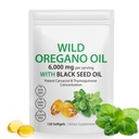 Λάδι Orγανης Softgels - Wild Oregano Oil 6.000mg με Μαύρο Λάδι Σπέρματος 200mg κάψουλες, 120 Count, Poent Carvacrol & Thymoquinone, Μη-GMO, Χωρίς γαλακτοκομικά, Χωρίς γλουτένη