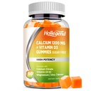 Ασβέστιο 1200 mg με Βιταμίνη D3 Gummies, Κιτρικό ασβέστιο Μασώμενα με Μαγνήσιο ψευδάργυρο Βιταμίνη K2 Boron, Υγεία των οστών, Χωρίς ζάχαρη, 60 Count