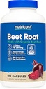 Nutricost Beet Root 2400mg, 180 Capsules - CCOF Certified Made with Organic Beet Root, Superfood, 60 Servings