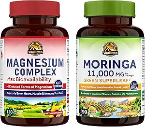 Vitalitown Magnesium + Moringa Bundle (Pack of 2) 