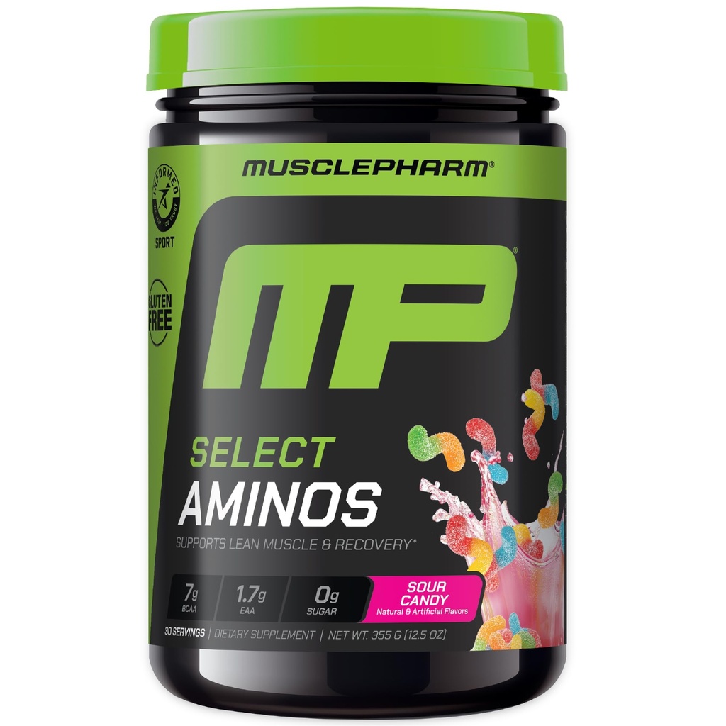 ΜύεςPharm Επιλέξτε EAA του Amino + BCAAs, Post προπόνηση Essential Amino Acids Powder, Pre προπόνηση Energy Supplement για άνδρες & γυναίκες με διακλαδισμένη αλυσίδα Αμινοξέα, 30 σέρβις (Sour Candy)