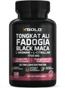 X Gold Health Tongkat Ali + Fadogia Agrestis + Black Maca – Ενέργεια, Ζωτικότητα & Stamina Booster για άνδρες και γυναίκες Made in USA