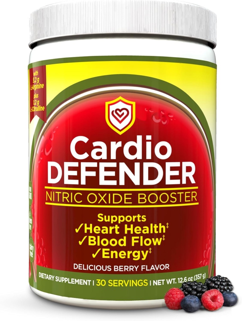 Nitric Oxide Booster Powder – L-αργινίνη 5,200mg + L-Citrulline 1.200mg – Καρδιακή Υγεία Ποτό Mix - Υγεία της καρδιάς, ροή του αίματος, ενέργεια, αντοχή - L-αργινίνη Σκόνη με γεύση μούρου