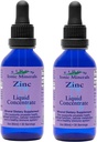 Eidon Ionic Minerals Liquid Zinc Concentrate - ιοντικός ψευδάργυρος συμπλήρωμα σταγόνες για ενήλικες και παιδιά, ανοσοποιητικό σύστημα υποστήριξης, μαλλιά και δέρμα, συκώτι και νεφρά υγεία - 2 oz, 2 συσκευασία