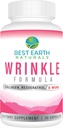 Best Earth Naturals Wrinkle Formula with Hyaluronic Acid, Niacinamide, Multi Vitamin, Collagen for Women or Men - Skin Vitamins Supplement -30 Day Supply (30 Capsules)