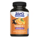 Zand Ανοσία Super C+ με Elderberry, All Day Ανοσολογική Υποστήριξη, 1000mg PureWay-C Βιταμίνη C Plus Ψευδάργυρος & Βιταμίνη D-3, Ενισχυμένη Απορρόφηση, 60 δισκία, 30 Σερβιέτες