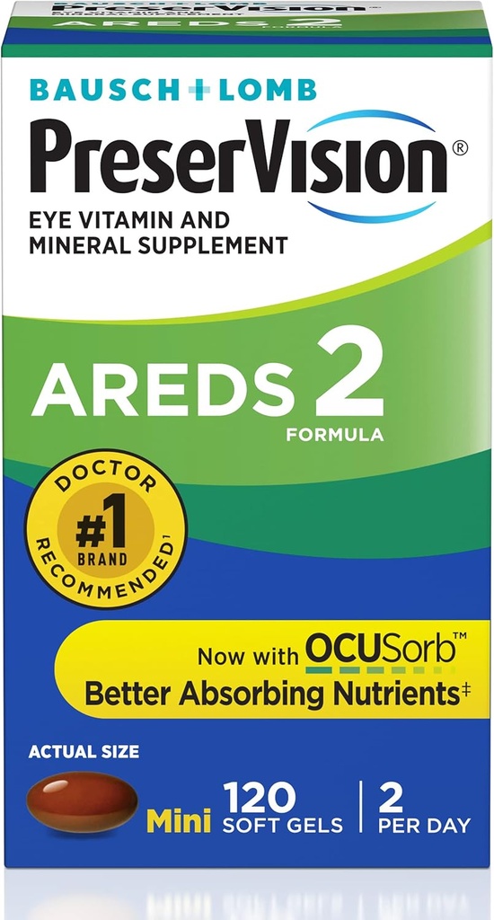 Preservision AREDS 2 Formula, 120 Soft Gels (Pack of 12)