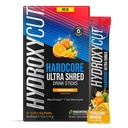 Hydroxycut Hardcore Ultra Shred Drink Sticks, Tangerine Mimosa - 20 πακέτα - Zero Sugar ή θερμίδες - Περιλαμβάνει Paraxanthin & B Βιταμίνες - για γυναίκες και άνδρες