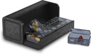 Pill Organizer 2 φορές την ημέρα, Am Pm δύο φορές την υπόθεση ημερήσιων χαπιών, Αποσπώμενο κουτί μεγάλων ταξιδιών 7 ημέρα, Εβδομαδιαίο δοχείο χάπια για τη βιταμίνη ιατρική συμπλήρωμα ιχθυέλαιο (μαύρο)