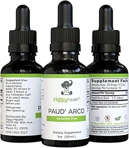 PAU D’arco Extract - Βιολογικές Σταγόνες Υγρού Βάμματος - Χωρίς Αλκοόλ - για την Ανοσολογική Υποστήριξη & Υγεία των Ούρων, Βότανο συμπλήρωμα σταγόνες, Vegan, 1oz από Ziggy Υγεία