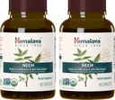 Himalaya Organic Neem Herbal Supplement, για Ήπια Ακμή & Διαυγές Δέρμα, Καθαρισμός, Αγιουρβεντικό, USDA Πιστοποιημένο Βιολογικό, Μη ΓΤΟ, Vegan, 600 mg, 60 Caplets Plant Based, 2 Pack