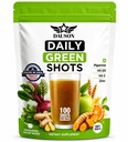 Daily Green Shots – Superfood Powder με Wheatgrass, Matcha, Beetroot, Ashwagandha, Turmeric & Prebiotics – Ανοσία & Ενεργειακή Υποστήριξη – Vegan Greens Supplement – 100 Shots