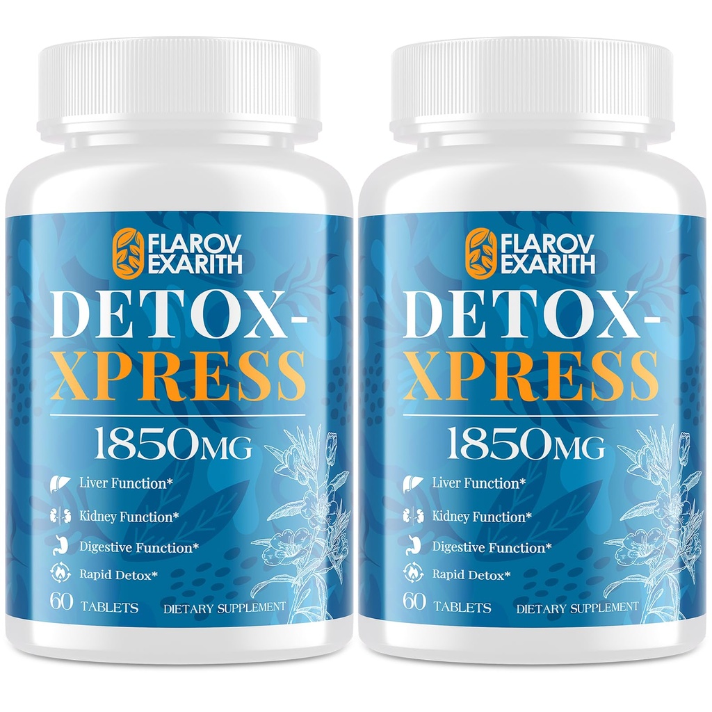 Canna Cleanse, Liver Cleanse Detox & Repair μασώμενα δισκία, συμπλήρωμα γαϊδουράγκαθου γάλακτος, Fast- Acting Body Detox για γυναίκες & άνδρες, τοξίνη Flush για συκώτι, νεφρίτιδα, πέψη και μεταβολισμό, 120 δισκία