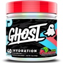 GHOST Hydration, Kiwi Strawberry, 40 Serv, Electrolyte Powder - Συμπλήρωμα μειγμάτων ποτών με μαγνήσιο, κάλιο, ασβέστιο, βιταμίνη C και ταυρίνη για ενέργεια & αντοχή - Vegan, Χωρίς σόγια, ζάχαρη & γλουτένη