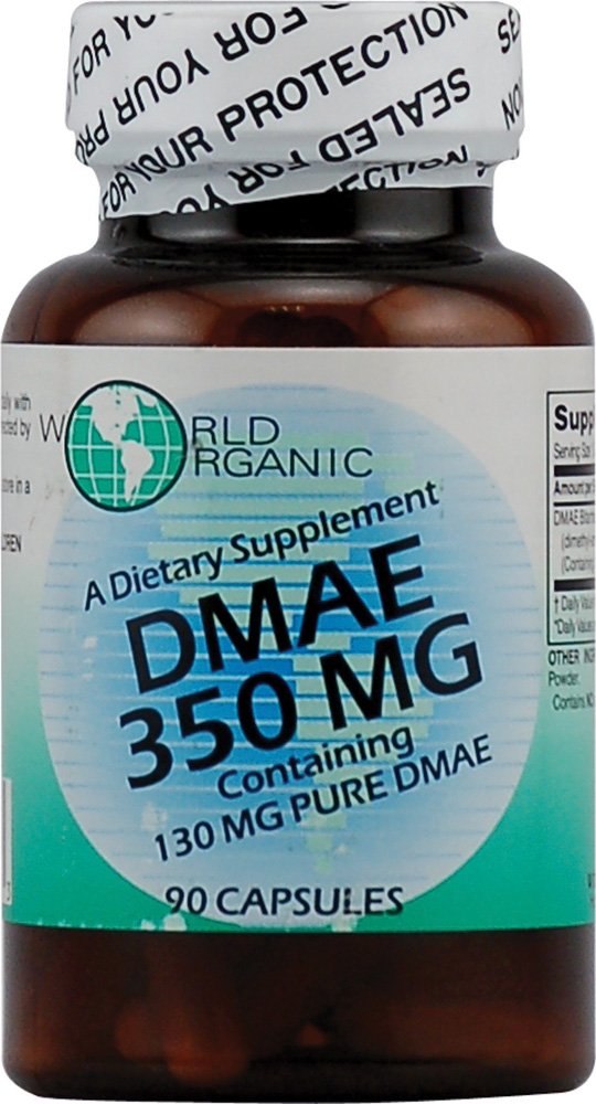 World Organic DMAE - 350 mg - 90 Capsules