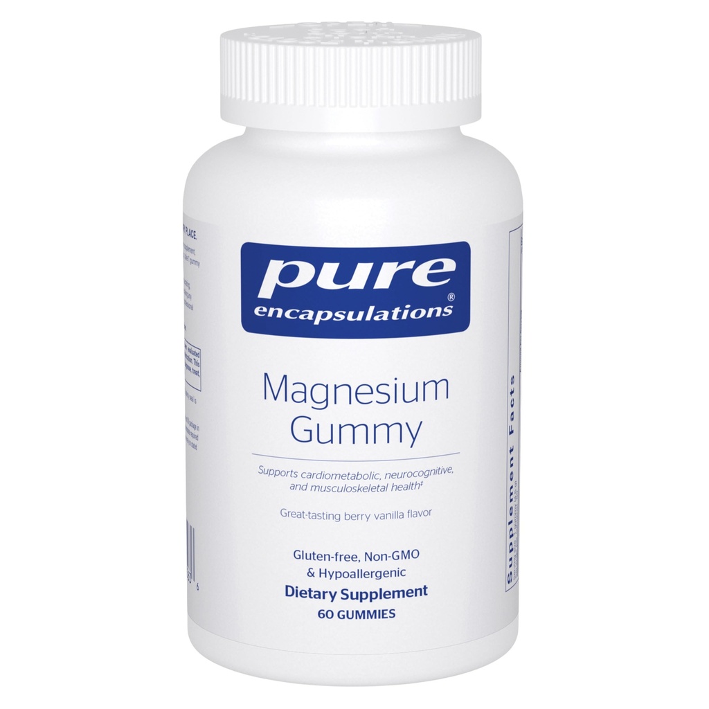 Καθαρές εγκοπές Μαγνήσιο Gummy - Μαγνήσιο Citrate - Υποστηρίζει την υγεία της καρδιάς & χαλάρωση * - για παιδιά & ενήλικες - Vegan & <0.5g Ζάχαρη ανά Gummy - 60 Gummies