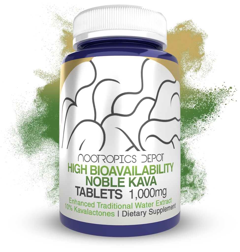 Nootropics Depot High Bioavalability Noble Kava Tablets 