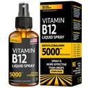 Βιταμίνη B12 Υπογλώσσιο σπρέι 5000 mcg – Vegan Methylcobalamin Liquid B12 Boost Energy, Mood & Brain Health - Χωρίς γλουτένη, Μη ΓΤΟ B12 Spray για άνδρες & γυναίκες - Εύκολη δοσολογία (5000 mcg σε 10 σπρέι)