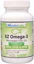 Ατλάντικ Μενχάντεν Fish Oil Omega-3 2000 mg, Burpless, Made in The USA, Perfect Balance of EPA+ DHA + DPA 90 Softgels