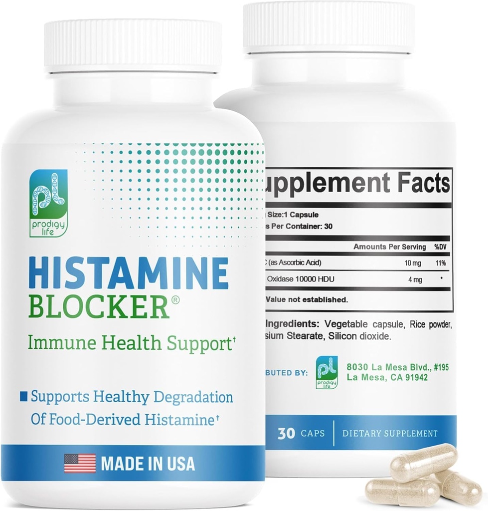 DAO Συμπληρώματα Histamine Blocker – Advanced DAO Enzyme Formula for Histamine Digest & Infenderance Support – Συμπλήρωμα Diamine Oxidase DAO, 30 Κάψουλες