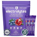 Πακέτα σκόνης Keppi Electrolytes – Ρόδι βατόμουρο 30 Σερβιέτες – Χωρίς συμπλήρωμα ενυδάτωσης από ζάχαρη με κάλιο, μαγνήσιο, νάτριο – Κέτο, Vegan, Fasting-Friendly, Zero θερμίδων