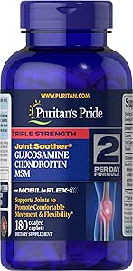 Puritan's Pride Glucosamine Chondroitin MSM Tablets, 2 Per Day Formula
