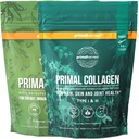 Primal Συγκομιδή Super Greens & Collagen Συμπληρώματα σκόνης για γυναίκες και άνδρες Superfood Greens Σκόνη και Collagen Peptides Σκόνη για τα μαλλιά, το δέρμα, και τα νύχια Bundle