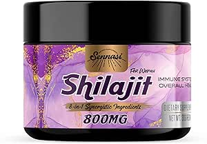 800Mg Shilajit Καθαρό Οργανικό Ιμαλαΐων, Shilajit Resin Μέγιστη ισχύς Χρυσός Βαθμός, Shilajit Συμπλήρωμα με 8-σε-1 Φυσικό Blend & 85+ Ίχνη Ορυκτά για τις γυναίκες, την ενέργεια και την ανοσία, 30 γραμμάρια