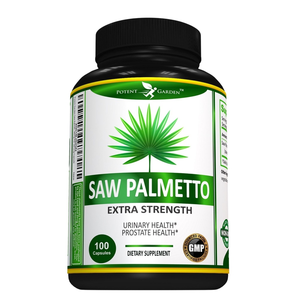 Poent Garden Saw Palmetto 500 mg - Συμπληρώματα Prostate για τους άνδρες - Υποστηρίζει Υγιεινή ούρηση Συχνότητα & Ροή - Μη ΓΤΟ, 100 Saw Palmetto Κάψουλες