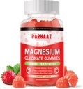 Γλυκινικό μαγνήσιο Glycinate Gummies - Συμπλήρωμα χωρίς ζάχαρη Μαγνήσιο Κάλιο με βιταμίνη D, B6, CoQ10 για ήρεμη διάθεση & υποστήριξη ύπνου - 60 μάσημα φράουλας