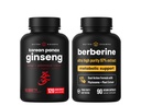 NutraChamps Ενέργεια & Μεταβολική Υποστήριξη: Ginseng & Berberine Duo